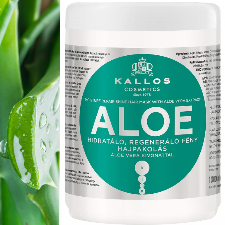 kallos aloe vera silnie nawilżający szampon do włosów