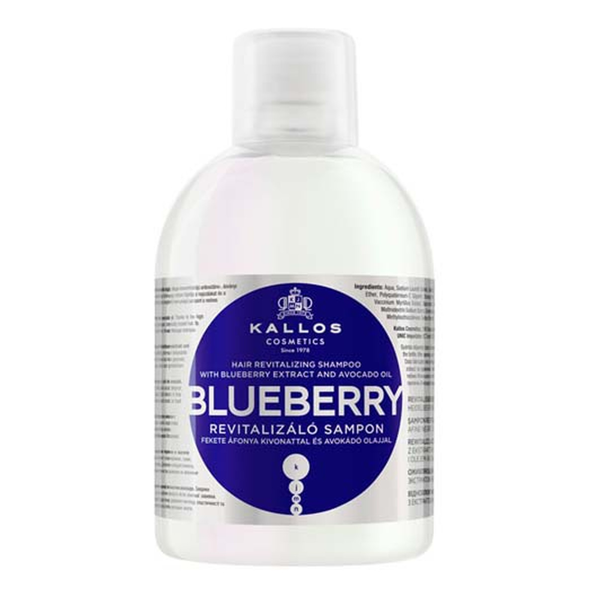 kallos kjmn blueberry szampon do włosów 1000ml wizaz