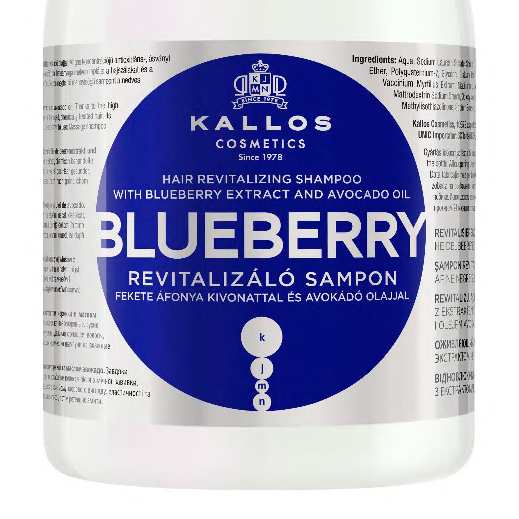 kallos szampon do włosów kj blueberry