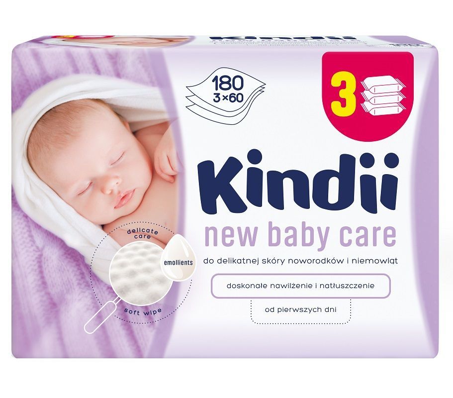 kindii new baby care chusteczki nawilżan