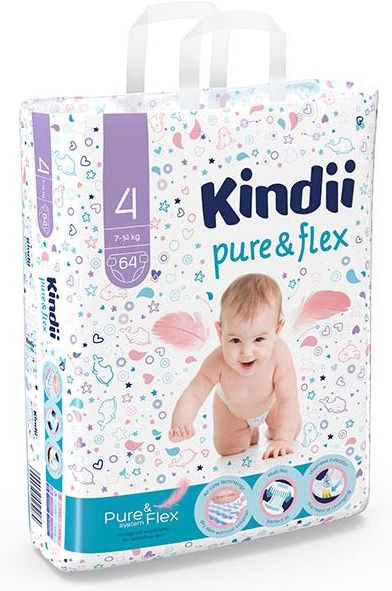 kindii pure&flex pieluchy maxi rozmiar 4