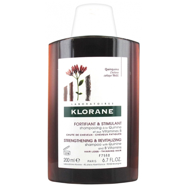 klorane szampon na bazie chininy z witaminą b 200ml