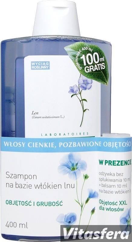 klorane szampon na bazie włókien lnu 400ml