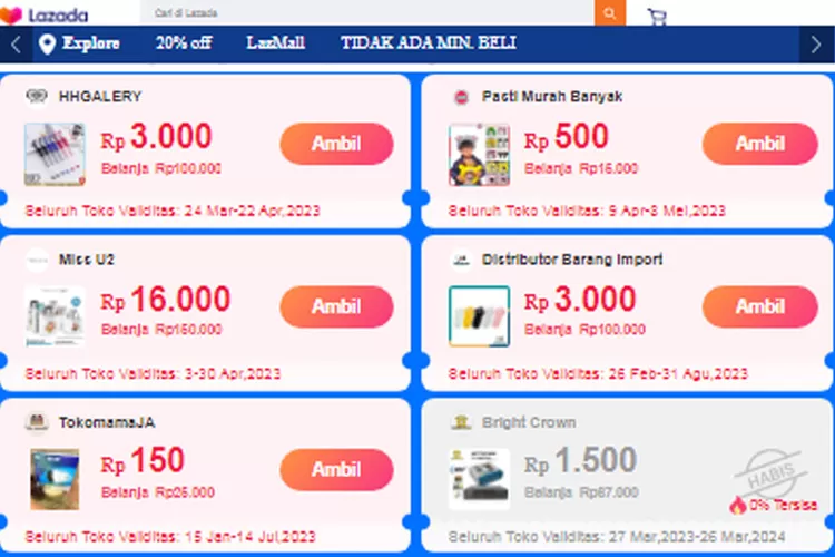 kode voucher pampers lazada