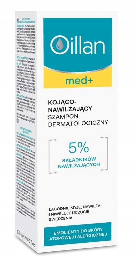 kojąco nawilżający szampon oillan