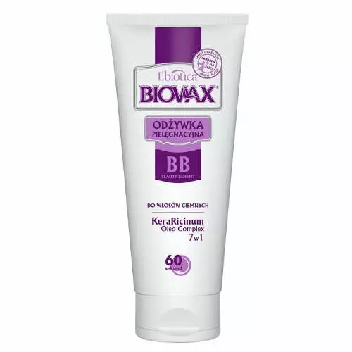 l biotica biovax bb beauty benefit odżywka do włosów ciemnych