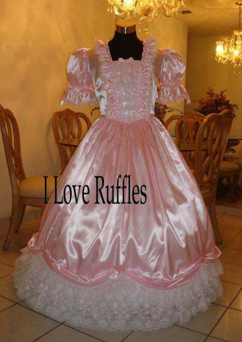 lacing corset dress pampers sissy