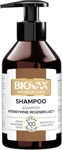 lbiotica biovax intensywnie regenerwujacy szampon naturalne oleje