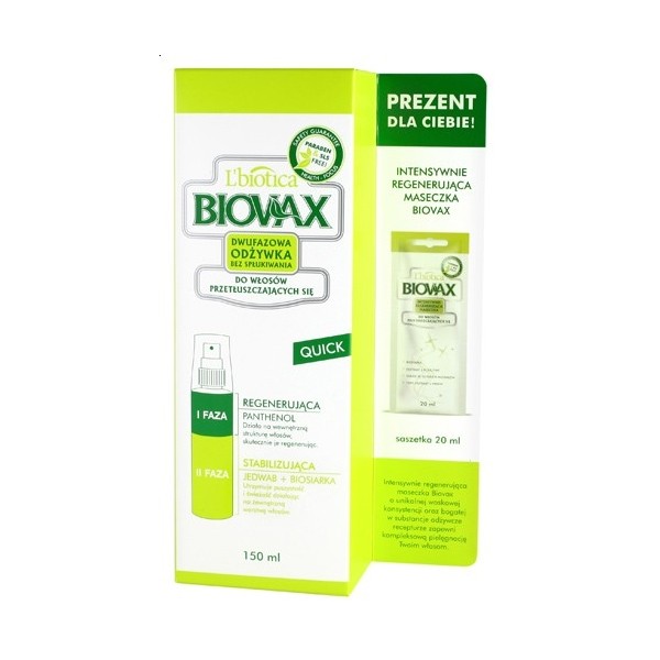 lbiotica biovax nutriquick odżywka do włosów przetłuszczających się