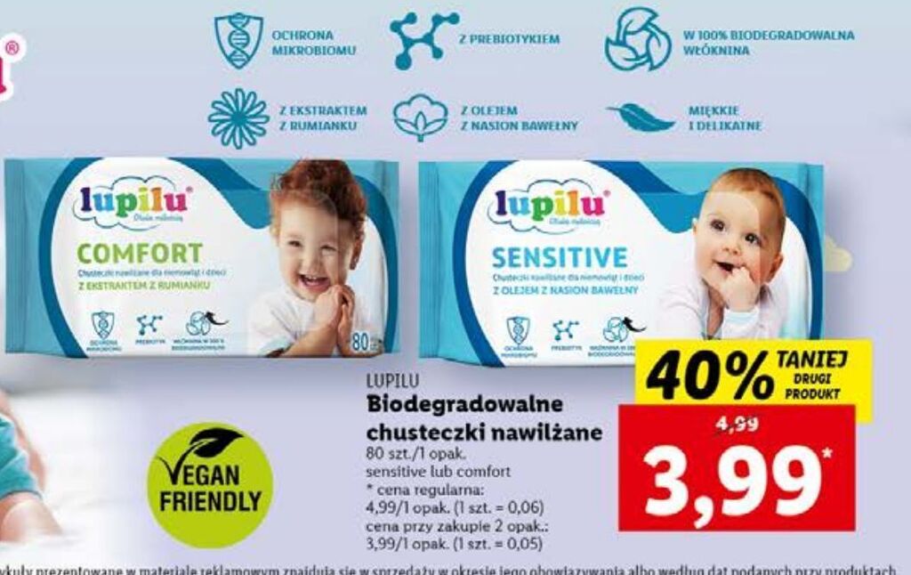 lidl chusteczki pampers sensitive