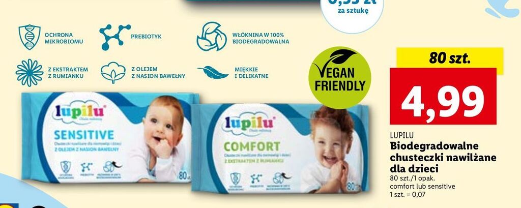 lidl chusteczki pampers sensitive