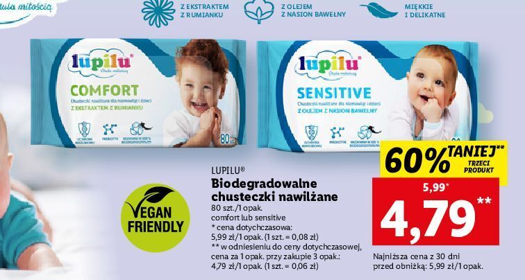 lidl chusteczki pampers sensitiwe