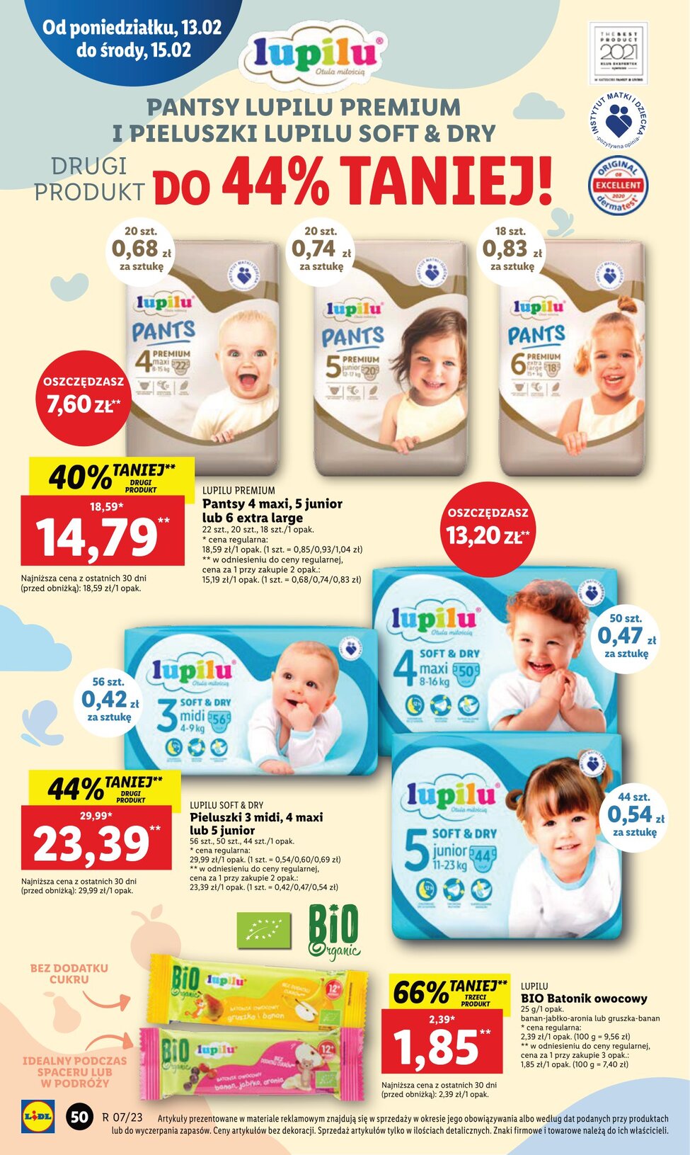 lidl pampers lupilu gazetka