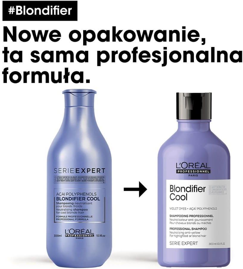 loreal blondifier cool szampon ochładzający odcienie blond wizaz