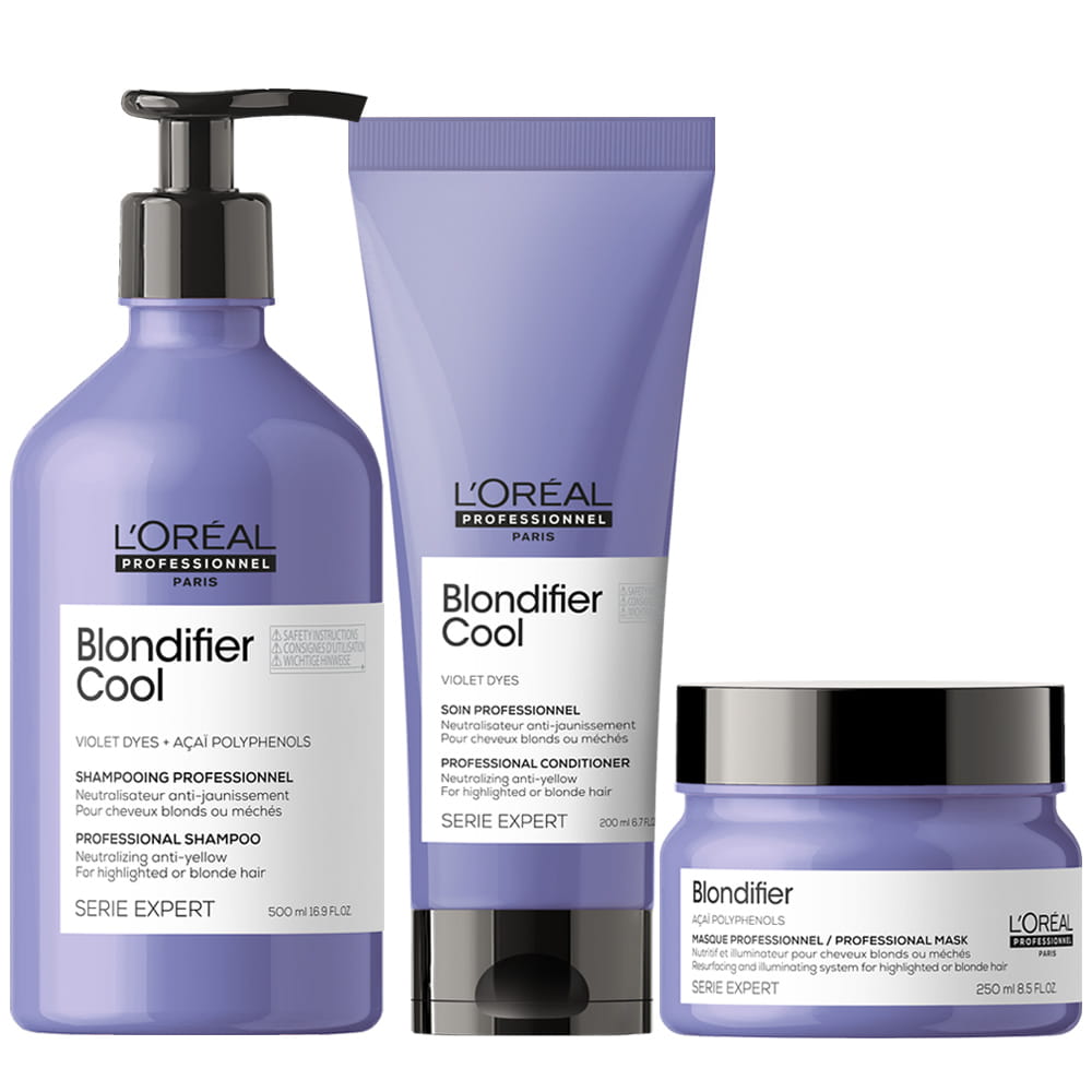 loreal professionnel serie expert blondifier cool szampon so włosów 500ml