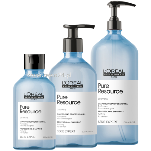 loreal pure resource szampon do przetłuszczających się włosów 500ml