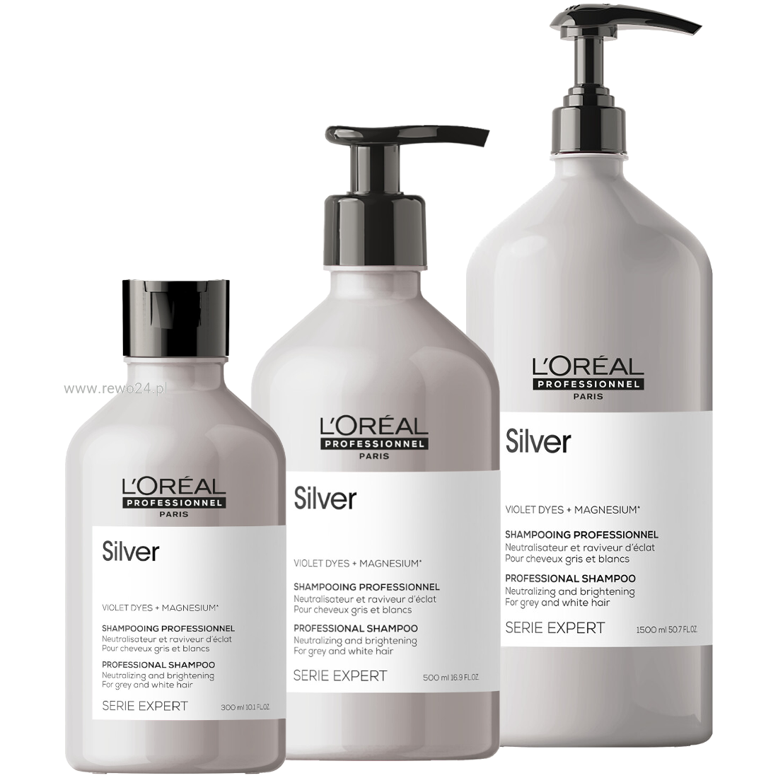 loreal silver szampon do włosów rozjaśnionych lub siwych 300ml