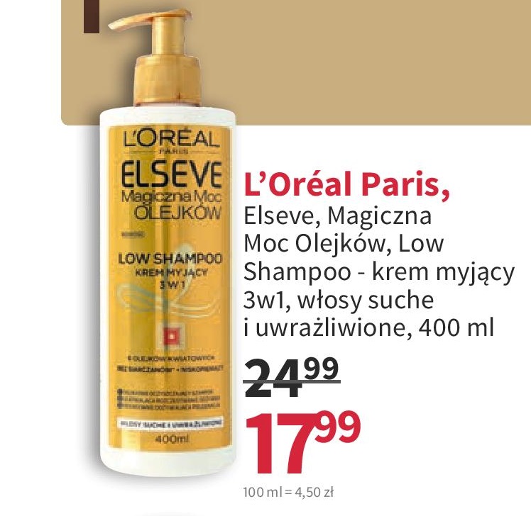 loreal szampon 3w1 low shampoo