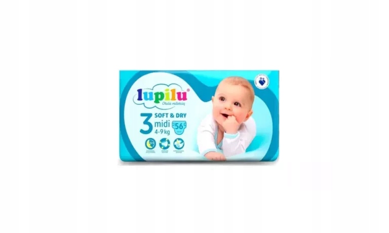 lupilu soft&dry pieluchy 4+ sprzedam