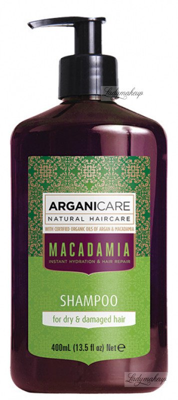 macadamia natural oil care szampon do włosów suchych i zniszczonych