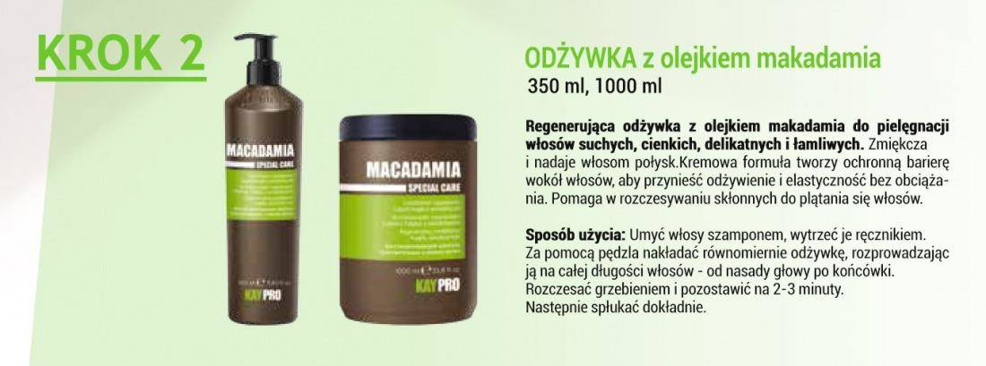 macadamia odżywka do włosów