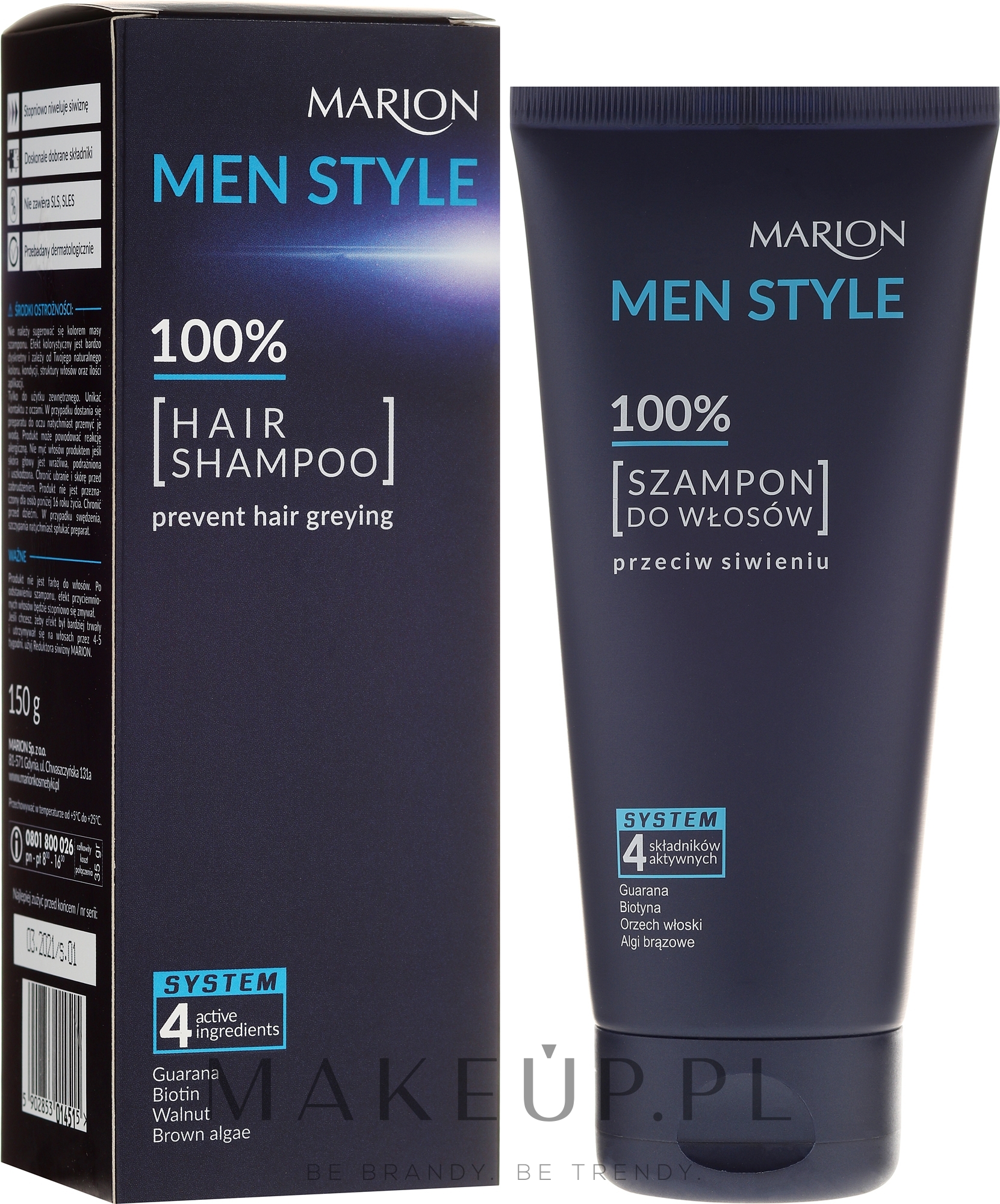 marion men style 100 szampon do włosów przeciw siwieniu