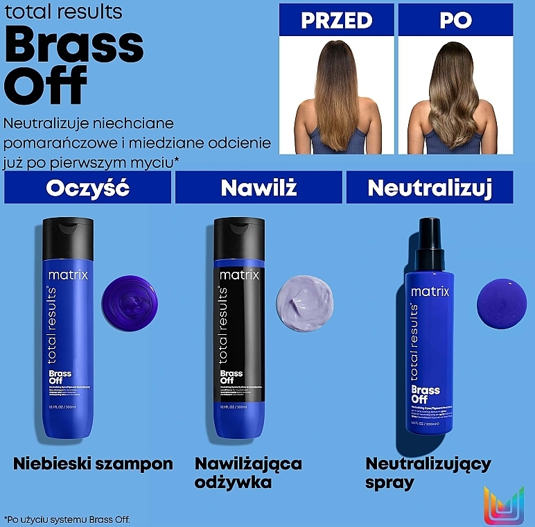 matrix brass off szampon ochładzający odcień wizaz