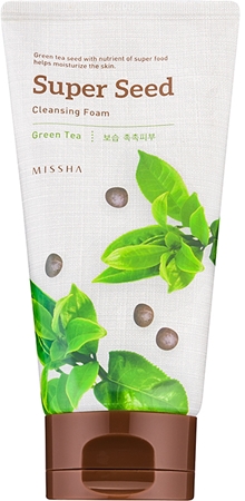 missha super seed nawilżająca pianka green tea