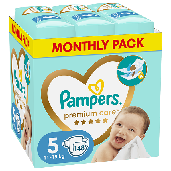 monthly pack pampers transparent