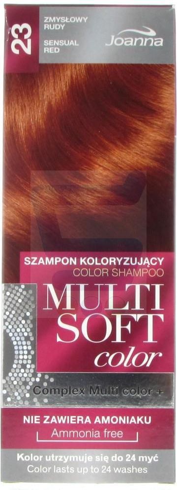 multi soft color szampon koloryzujący zmysłowy rudy 23