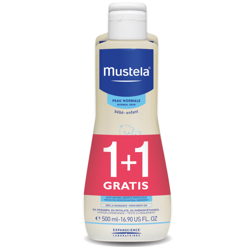 mustela bebe 2w1 żel do mycia plus szampon