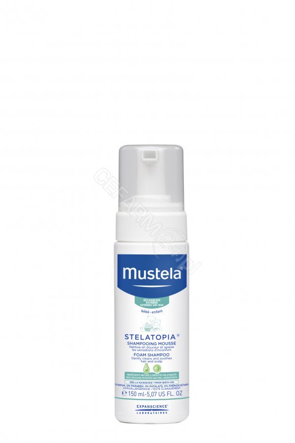 mustela stelatopia szampon w piance