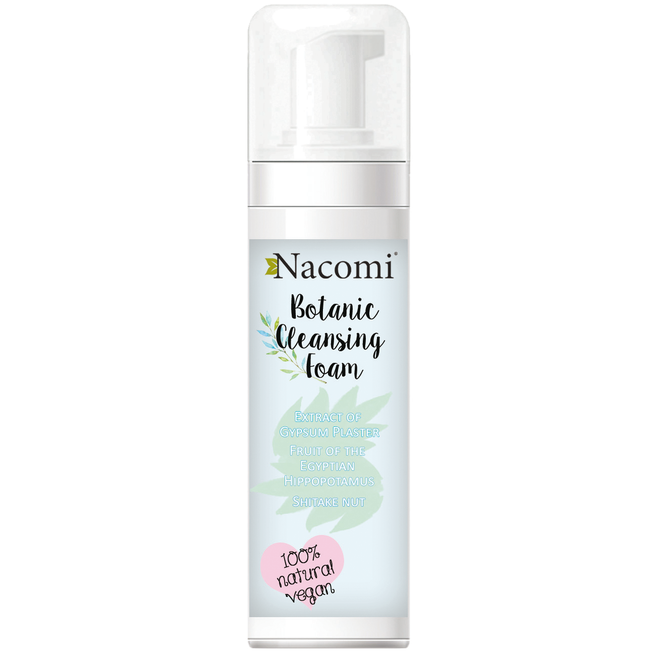 nacomi botanic cleansing foam pianka do mycia twarzy