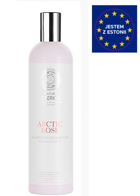 natura siberica arctic rose odbudowujący szampon do włosów 400ml