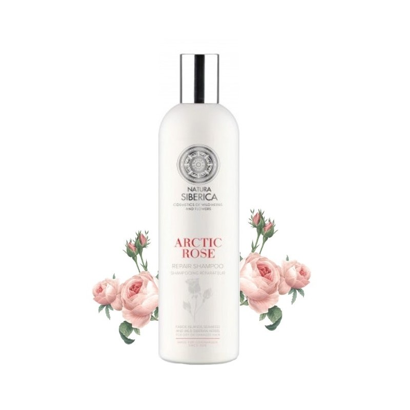 natura siberica arctic rose odbudowujący szampon do włosów 400ml