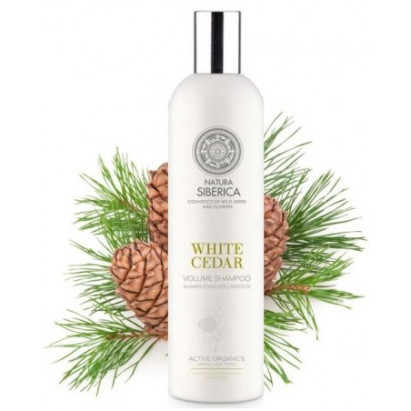 natura siberica szampon zwiększający objętość white cedar 400ml