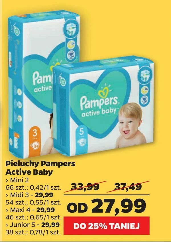 netto pieluchy pampers