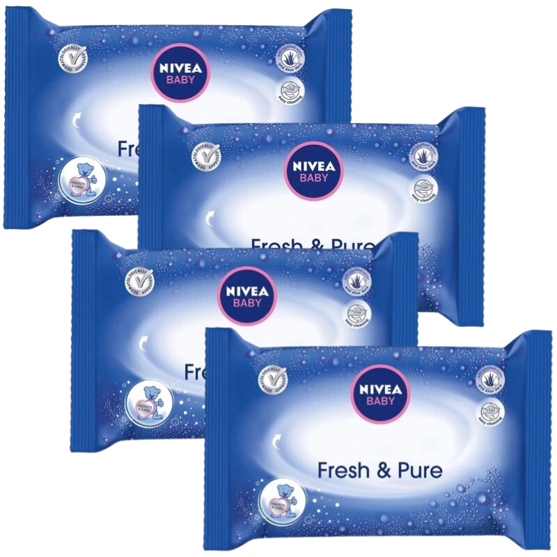 nivea baby chusteczki nawilżane fresh & pure 5 1