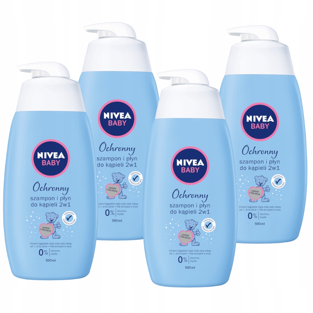 nivea baby ochronny szampon i płyn do kąpieli 2w1 sroka