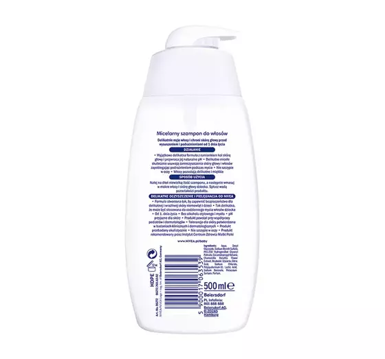 nivea baby szampon micelarny inci