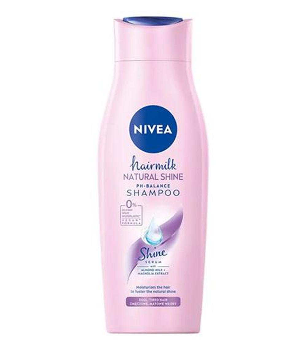 nivea hairmilk natural shine szampon