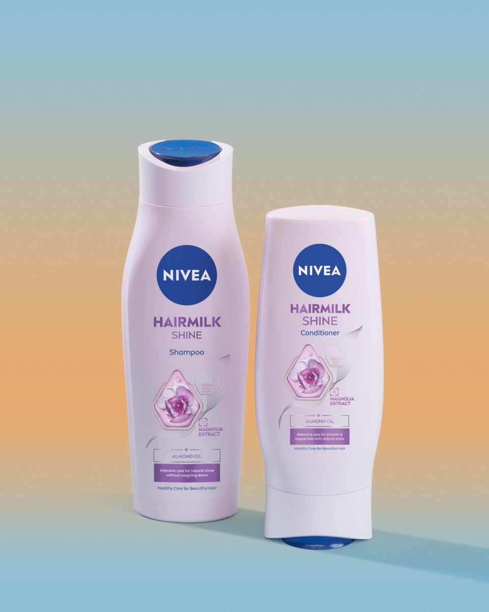 nivea szampon hairmilk natural shine