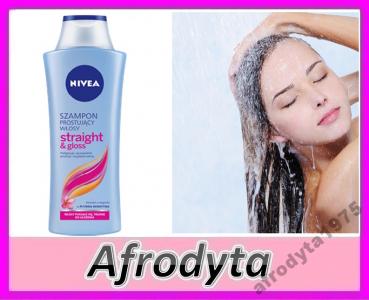 nivea szampon prostujący włosy straight & gloss