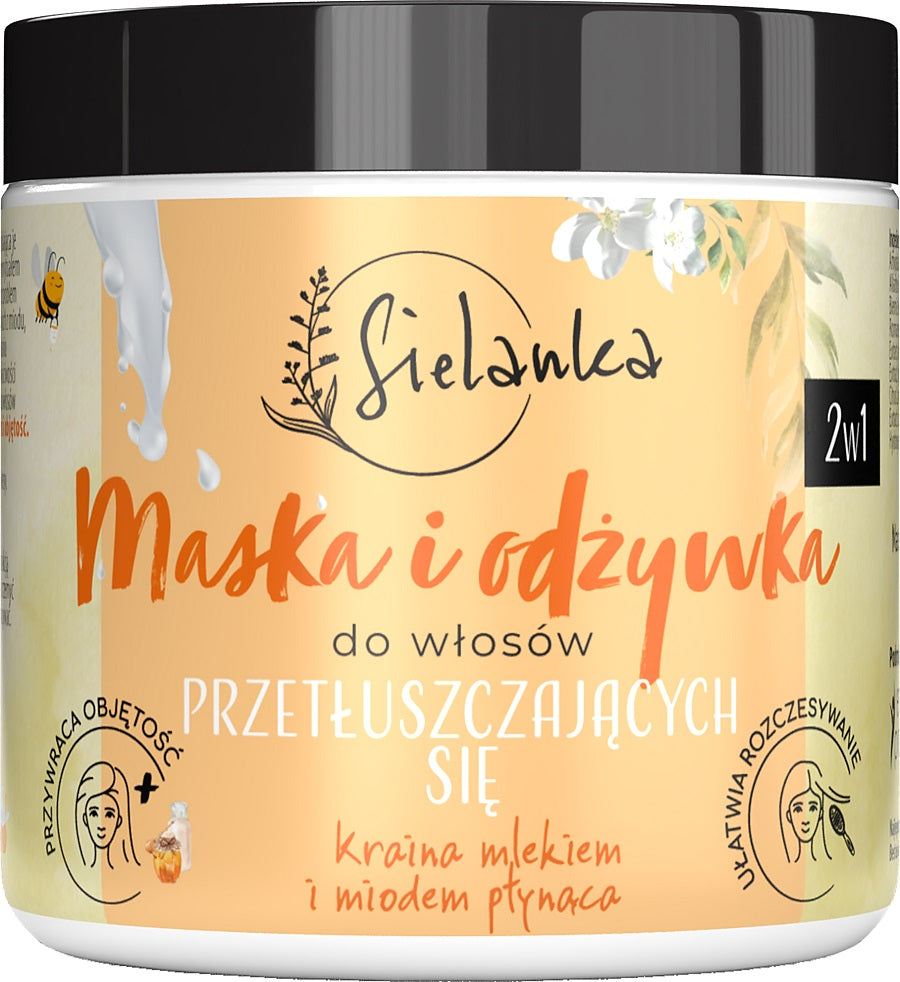 odżywka do włosów miód i mleko