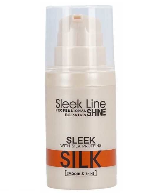 odżywka do włosów z jedwabiem sleek line sleek silk