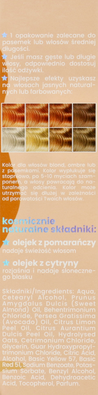 odżywka koloryzująca do włosów orange