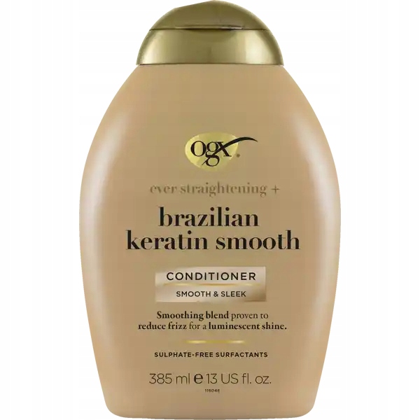 ogx brazilian keratin szampon wygładzający z keratyną 385ml