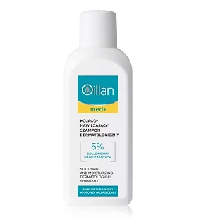 oillan med+ kojąco-nawilżający szampon dermatologiczny 150 ml