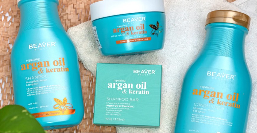 olejek arganowy do włosów argan oil mask beaver