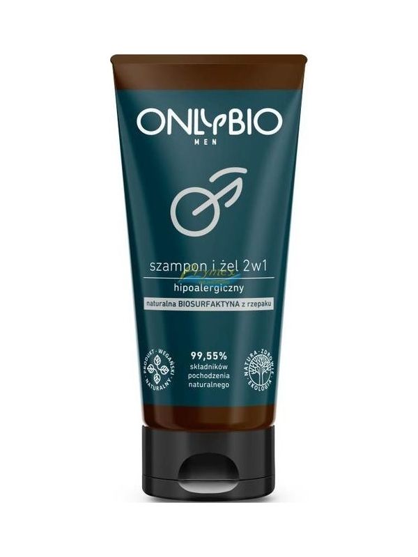 onlybio men szampon i żel 2w1 hipoalergiczny 250 ml